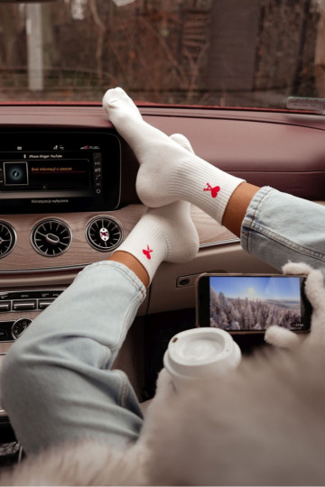 Chaussettes pour femmes « Amor » couleur ivoire