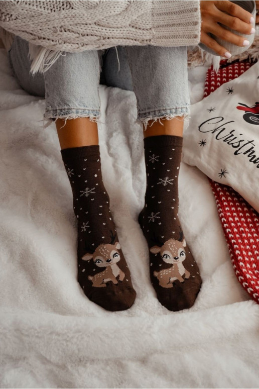Chaussettes Féminin Noël Renne CzekoladoÀe