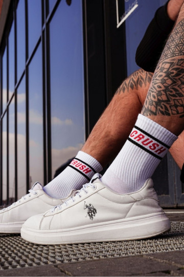 Chaussettes pour hommes CRUSH couleur blanche