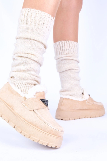 Mocassins beiges à... 2