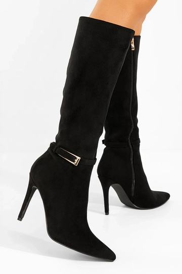 Bottes longues noires à...