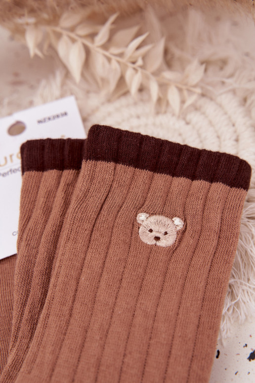 Chaussettes Féminin BaÀełnianePetitm Nounoursm marron