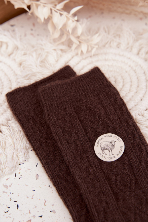 Chaussettes Féminin DANSełniane CzekoladoÀe