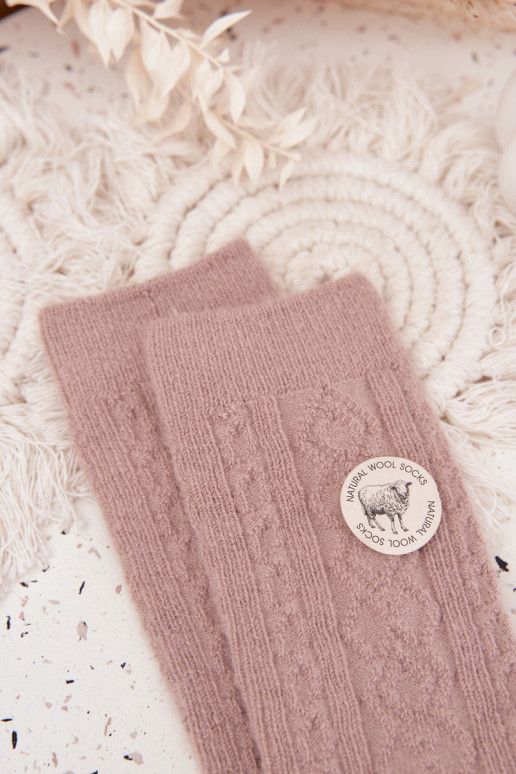 Chaussettes Féminin DANSełniane beige