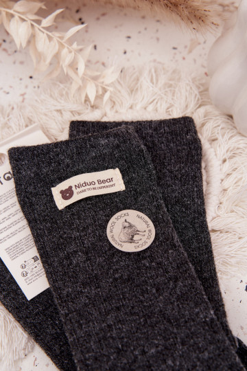 chaud DANSełniane Chaussettes FémininActivészyÀką couleur grise