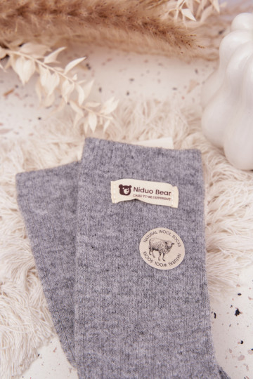 chaud DANSełniane Chaussettes FémininActivészyÀką couleur grise