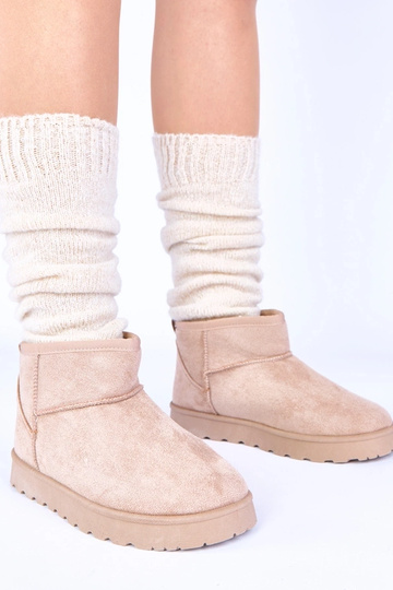 Bottes de neige sable avec fourrure Roelle
