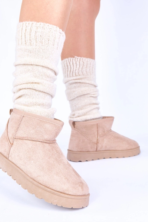 Bottes de neige sable avec fourrure...