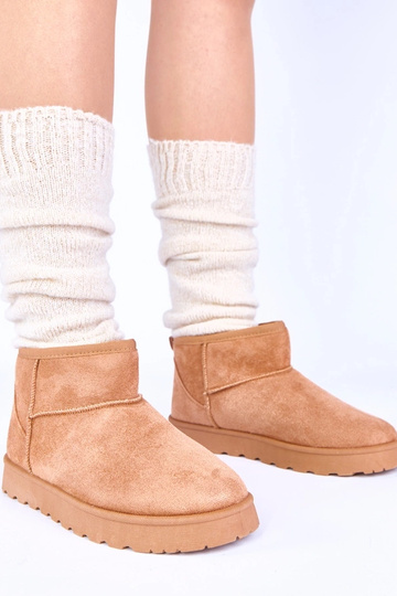 Bottes de neige brunes avec fourrure Roelle