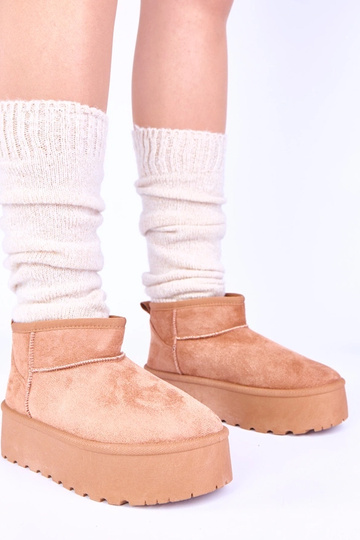 Bottes de neige à plateforme en fourrure Mouna