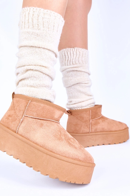 Bottes de neige à plateforme en...