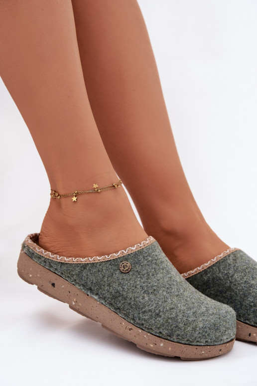 chaussures fait maison Chaussons Féminin Inblu ED000031 couleur verte
