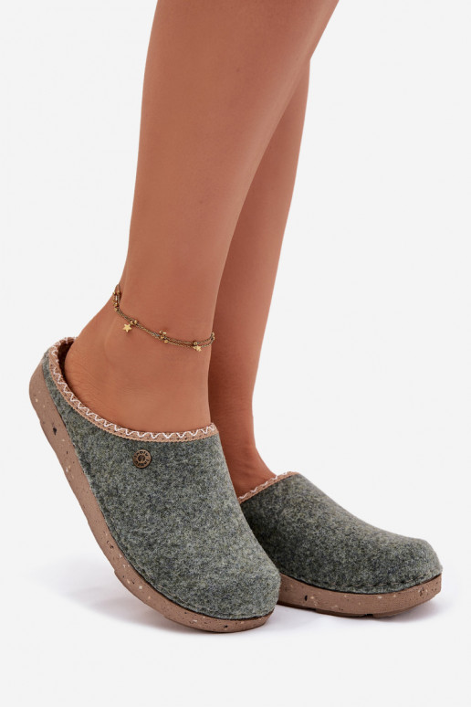 chaussures fait maison Chaussons Féminin Inblu ED000031 couleur verte