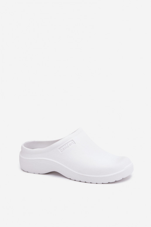 Pantoufles légères Chaussons Sabots Féminin couleur blanche Parissa