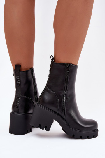 Bottes pour femmes réchauffer Sur un énorme poteau couleur noire Ameliane 2