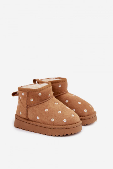 Bottes de neige pour enfants avec motifs floraux, couleur marron, Gracina 2