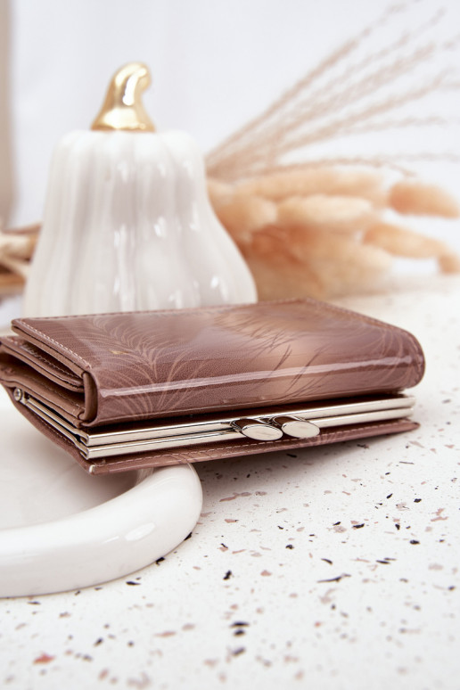 laqué Portefeuille femmeDrobinkami couleur ivoire Cermina