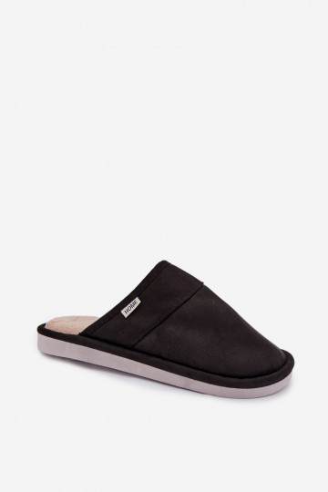 Mules noires pour hommes Selomir
