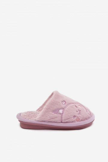 Chaussons Puéril avec un manteau de fourrure Couleur violette Norene 2