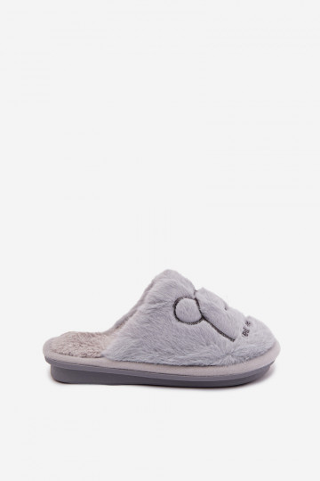 Mules bleues pour enfants avec fourrure Norene 2