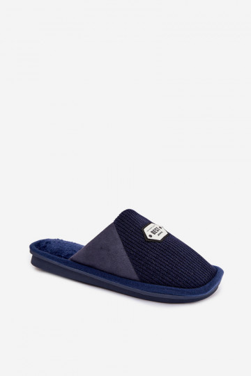 Mules bleu foncé pour hommes avec languette Presine
