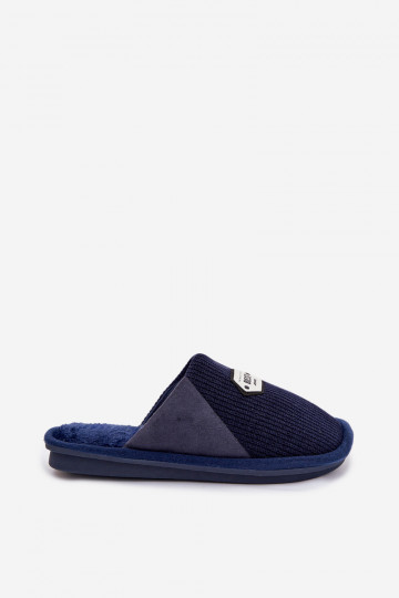 Mules bleu foncé pour hommes avec languette Presine 2