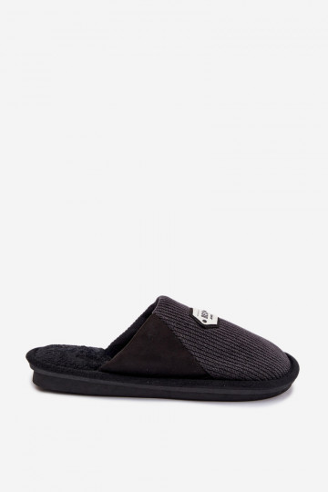Mules noires pour hommes avec languette Presine 2