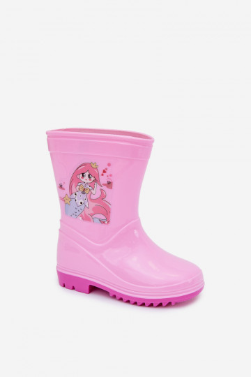 Bottes en caoutchouc Puéril couleur rose Esalina