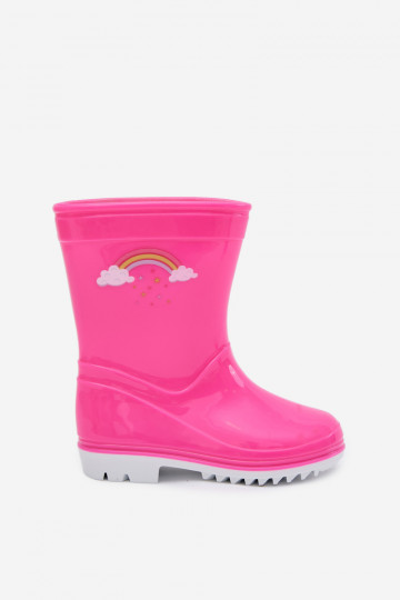 Bottes en caoutchouc Puéril couleur rose Esalina 2