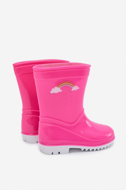 Bottes en caoutchouc Puéril couleur rose Esalina