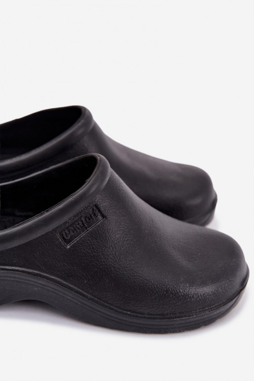 Pantoufles légères Chaussons Sabots Mâle couleur noire Sorvian