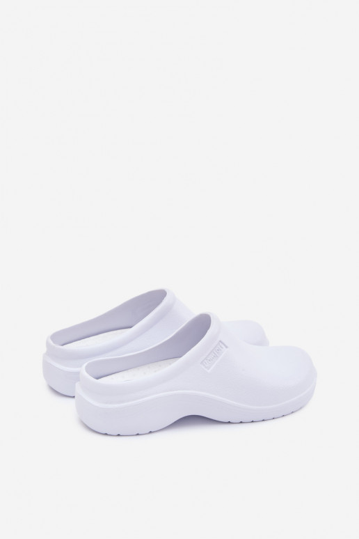 Pantoufles légères Chaussons Sabots Mâle couleur blanche Sorvian