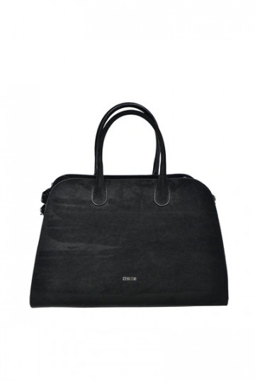 Sac à main noir en simili daim pour femmes Big Star SS574007