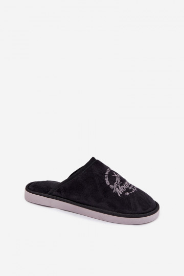 Pantoufles noires pour hommes « Tiranne »