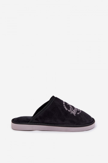 Pantoufles noires pour hommes « Tiranne » 2