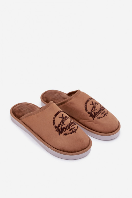 Pantoufles brunes pour hommes « Tiranne »