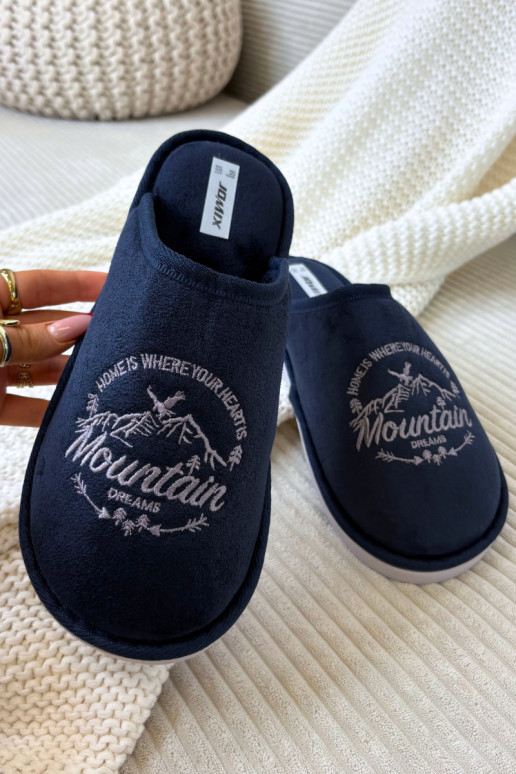 Mâle Chaussons bleu foncé Tiranne