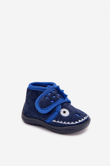 Pantoufles bleu foncé pour enfants avec velcro « Jeselle »