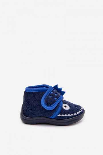 Pantoufles bleu foncé pour enfants avec velcro « Jeselle » 2