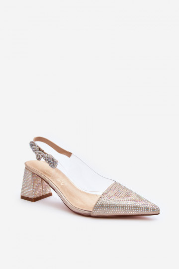 Style élégant Chaussures avec des nez pointus D&A MR91292-1 couleur dorée 2