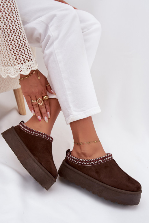 Faible Bottes de neige FémininHaftem avec une plateforme CzekoladoÀe Activérirya