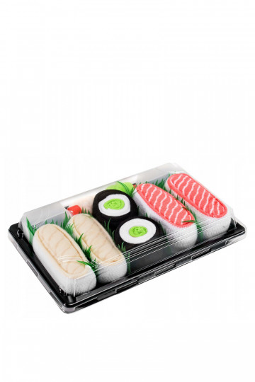 Chaussettes arc-en-ciel Sushi 3 paires Butterfish Tai turiki Agurkinė lašiša