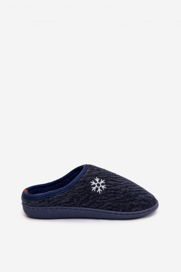 Claquettes pour hommes couleur bleu foncé Darline 2