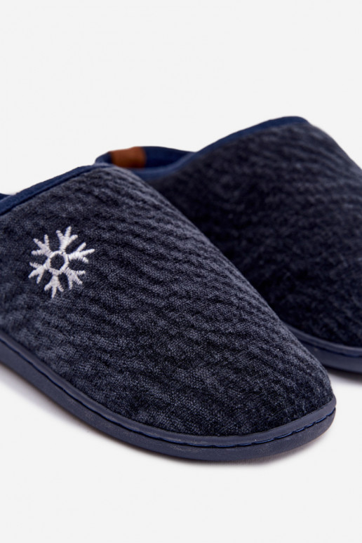 Chaussons Mâle bleu foncé Darline