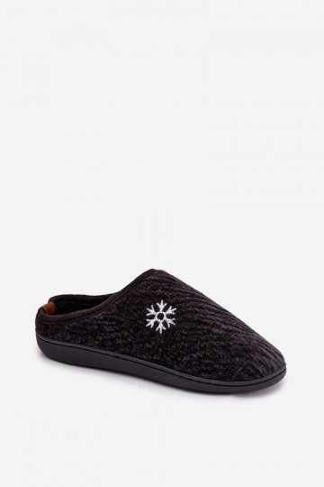 Chaussons noirs pour hommes Darline