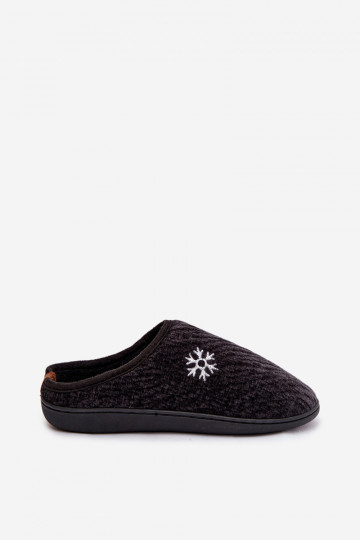 Chaussons noirs pour hommes Darline 2