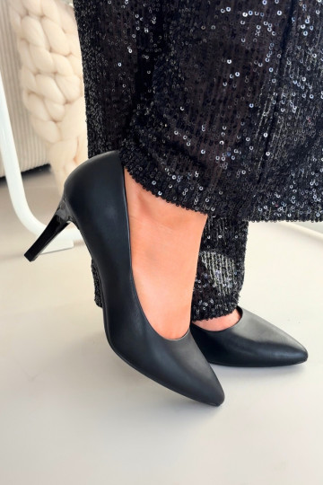 chaussures à talons hauts Eko Peau Sergio Leone 1336 couleur noire 2