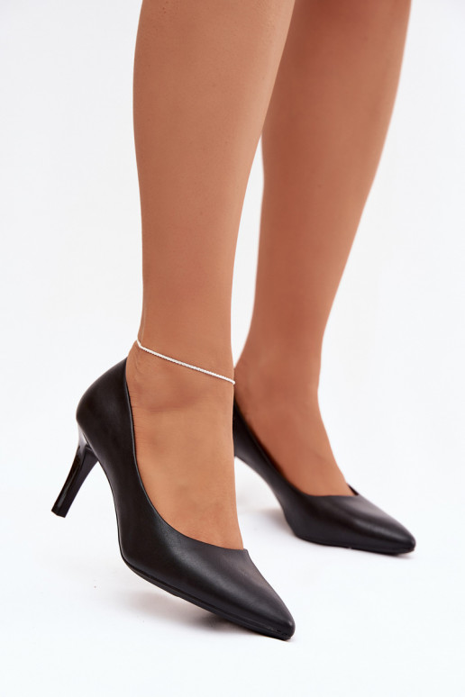 chaussures à talons hauts Eko Peau Sergio Leone 1336 couleur noire