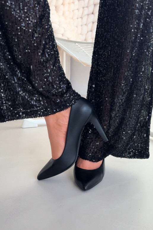 chaussures à talons hauts Eko Peau Sergio Leone 1446 couleur noire