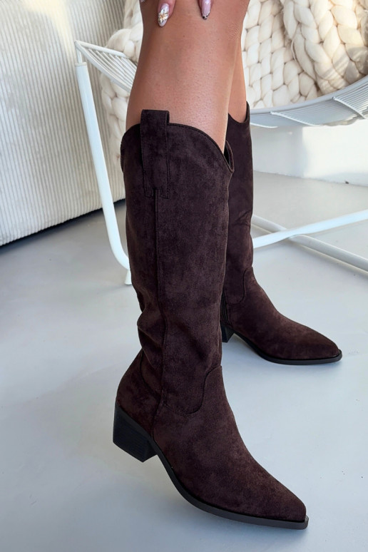 bottes style coÀ-boy Féminin CzekoladoÀe Jazelle
